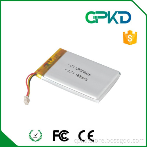 3.7v nominal voltage li-poymer battery 502050 audio equipments battery